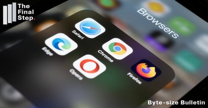 Chrome app on phone screen 